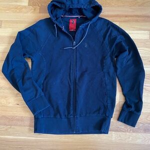 Men's Dark Black Hoodie Sweater